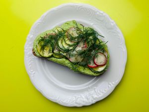 Grilled hunk of bread (vegan) at Butero in Warsaw