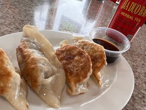 Potstickers  at VeggiEAT in Sedona