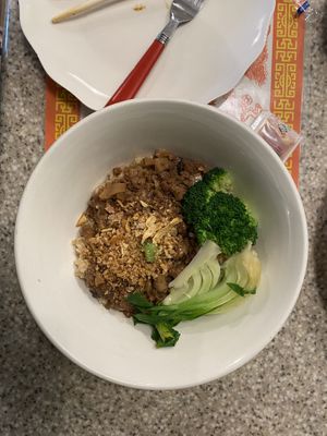 vegan “meat” bowl   at VeggiEAT in Sedona