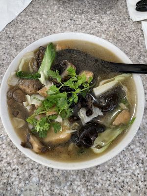 Mushroom ginger soup  at VeggiEAT in Sedona