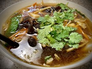 Hot & Sour Soup  at VeggiEAT in Sedona