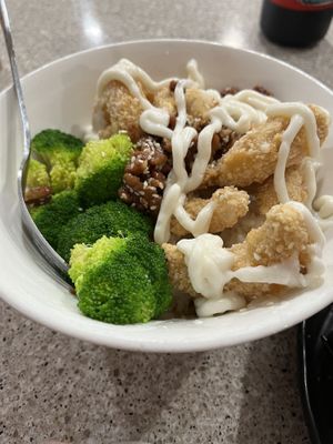 Honey walnut shrimp bowl  at VeggiEAT in Sedona