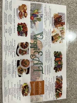 Menu  at VeggiEAT in Sedona