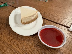 Raspberry Cheesecake at VeggiEAT in Sedona