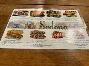 Menu 2 at VeggiEAT in Sedona