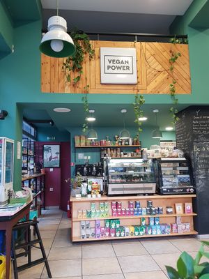 Vegan power 😊 at Bamboo Vegan Cafe in Athens