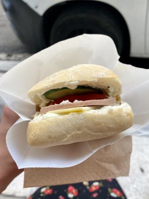 New York Deli sandwich   at Bamboo Vegan Cafe in Athens