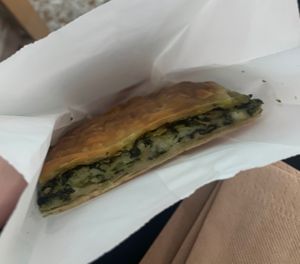 Spinach pie  at Bamboo Vegan Cafe in Athens