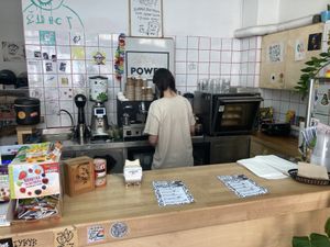 Counter  at Bamboo Vegan Cafe in Athens