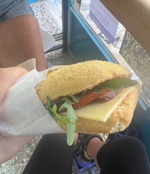 Smoked tofu  at Bamboo Vegan Cafe in Athens