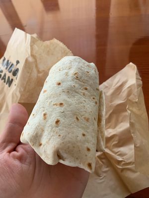 Vegan wrap at Bamboo Vegan Cafe in Athens