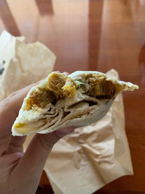 Vegan wrap at Bamboo Vegan Cafe in Athens