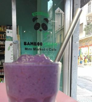 Mmmm..... Tasty at Bamboo Vegan Cafe in Athens