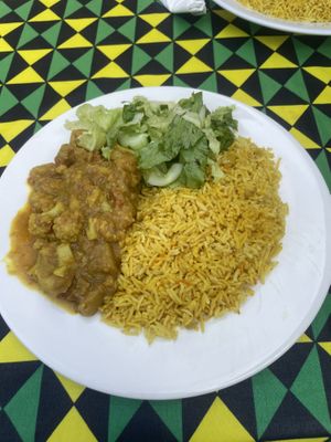 Indian style cauliflower aloo curry  at Aya Naturals in Portland
