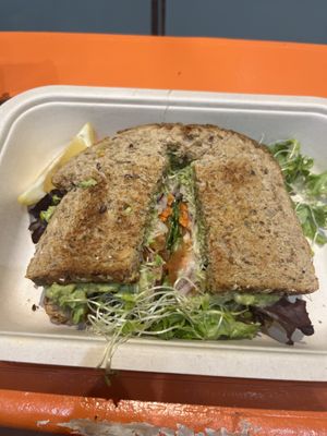 Vegan vibes sandwich #Veganuary at The Sunrise Shack - Ala Moana in Honolulu