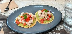 Cauliflower ceviche  at El Meraki in Isla Mujeres