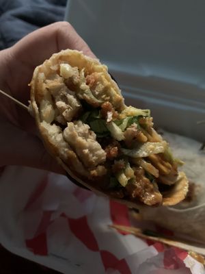 Gf barbecue chicken wrap  at Hank's Dirty in Cambridge