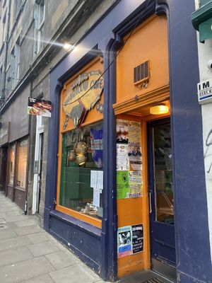 Outside   at Khartoum Cafe in Edinburgh
