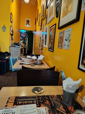 Interior at Khartoum Cafe in Edinburgh