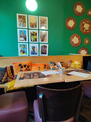 Interior at Khartoum Cafe in Edinburgh