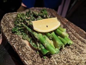 Steamed broccoli, toasted sesame dressing at The Ivy Asia in Guildford