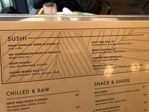 Menu   at PLANTA in Brooklyn