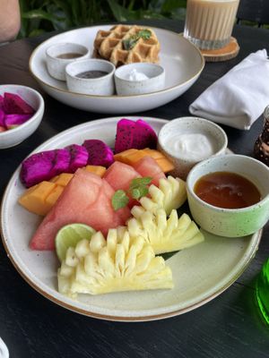Fruit platter  at Tangi Restaurant in Ubud