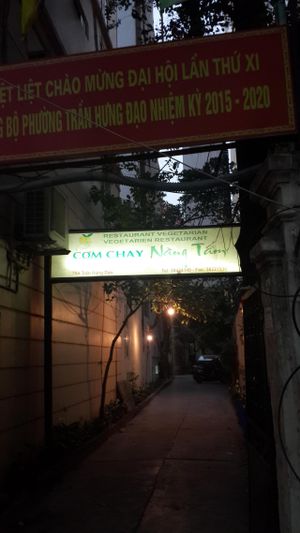 it's inside a small alley  at Nang Tam in Hanoi