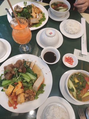 Menu 1 and 3 at Nang Tam in Hanoi