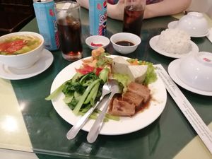 Sample menu option, 65 000 dong at Nang Tam in Hanoi