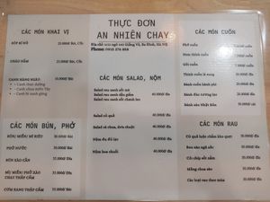 Menu - Nov 2024 at An Chay in Hanoi