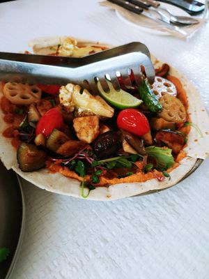 Curry over naan at Ferments - 퍼멘츠 in Seoul