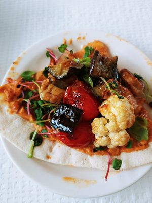 Close-up of curry over naan at Ferments - 퍼멘츠 in Seoul