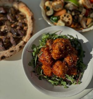 vegan soy sauce chicken made with cauliflower at Ferments - 퍼멘츠 in Seoul