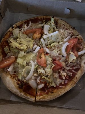 The godfather pizza 🍕   at Reel Pizza Cinerama in Bar Harbor