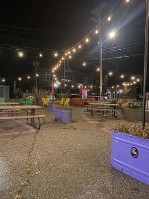 Outside area   at Reel Pizza Cinerama in Bar Harbor