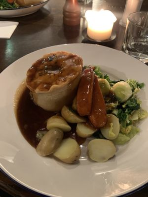 This is their vegan Mushroom pie  at The Dinorben Arms in Bodfari