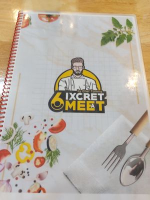 Menu at 6ixcret Meet by Chef Tommy in Bangkok