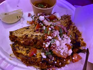 Quesabirria tacos at Antojitos - Edinburgh Street Food in Edinburgh