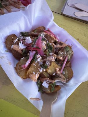 Spicy tatties   at Antojitos - Edinburgh Street Food in Edinburgh