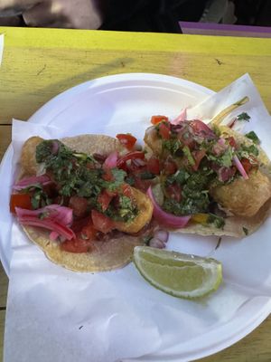 Fried plantain and beans   at Antojitos - Edinburgh Street Food in Edinburgh
