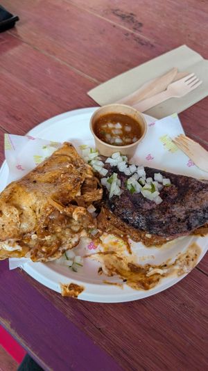 The juicy marbles tacoos at Antojitos - Edinburgh Street Food in Edinburgh