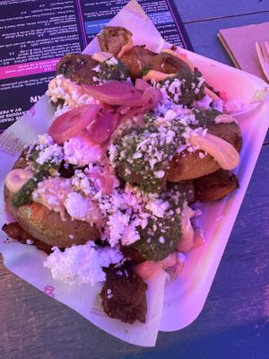 Smashed Glasgow salad   at Antojitos - Edinburgh Street Food in Edinburgh