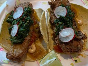 Fried Pineapple Tacos at Antojitos - Edinburgh Street Food in Edinburgh