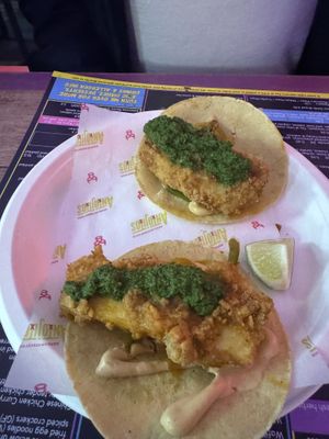 Pineapple tacos   at Antojitos - Edinburgh Street Food in Edinburgh