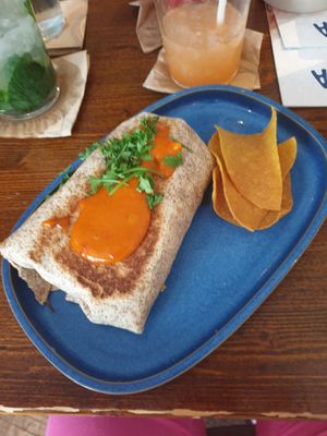 Vegan Chimichurri burrito at Enchilada in Rosenheim