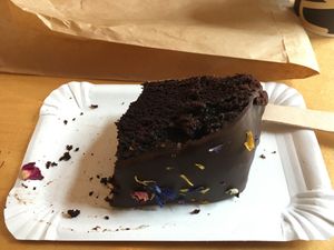 Double chocolate cake  at Annegrete in Dusseldorf