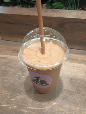 It's a smoothie of some type at YVR - Joe & The Juice - Domestic Terminal in Richmond