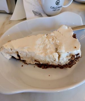 Vegan cake (only vegan option available) at Café Calcinha in Loule