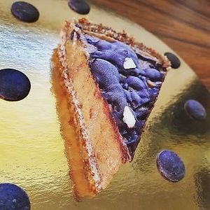 caramel pie at LA RAWTISSERIE in Antibes